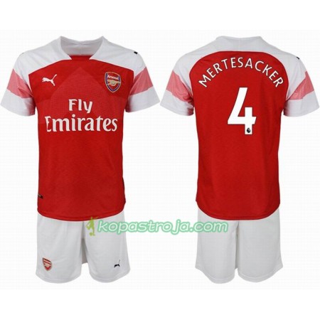 Billiga Fotbollströjor Arsenal MERTESACKER 4 Barn Hemma tröja 2018/19 Kortärmad